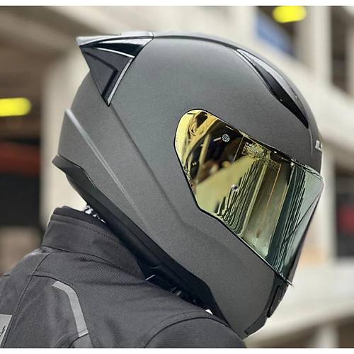 LS2 Rap�d 2 Race Mat Concrete Full Face Motosiklet Kask� Gold Caml�