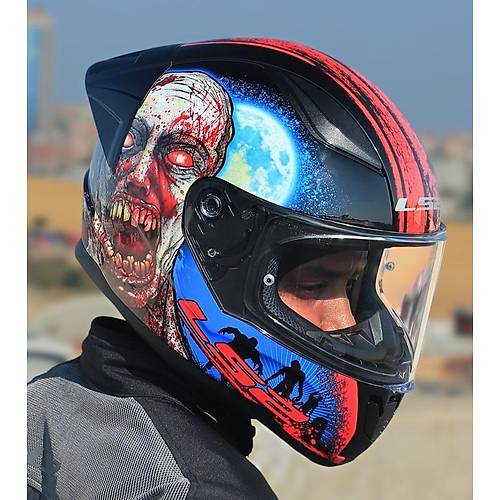 LS2 Rapd 2 Race Zombe Fullface Motosiklet Kask