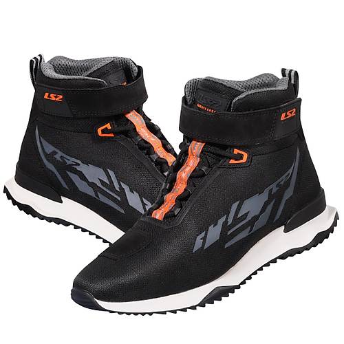 LS2 Acrux Yazl�k Motosiklet Botu (Siyah-Turuncu)