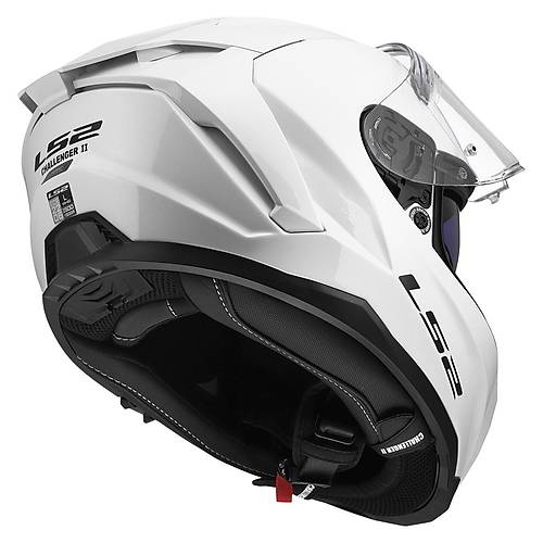 LS2 Challenger 2 Beyaz Kapal� Motosiklet Kask�