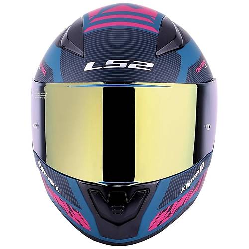 LS2 RAPID 2 XTREET MAT MAV-MOR KAPALI MOTOSKLET KASKI GOLD CAMLI