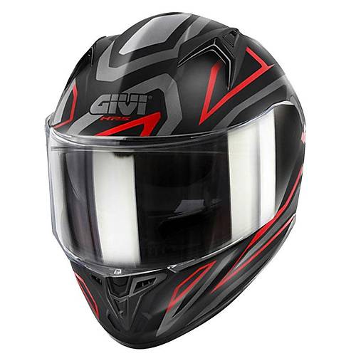 Givi 50.7 Proton Mat T�tan�um-K�rm�z�  Kapal� Motosiklet Kask�