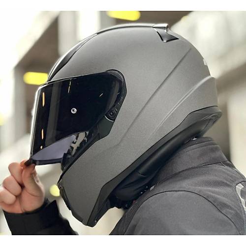 LS2 Rap�d 2 Mat Concrete Full Face Motosiklet Kask� Siyah Caml�