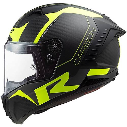 LS2 Thunder Karbon Rac�ng 1 Mat Neon Sar� Full Face Motosiklet Kask�