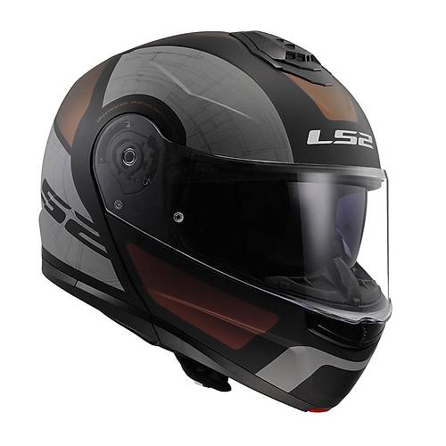 LS2 Strobe 2 Or�on Mat Siyah-Mor-Mavi  �ene A��l�r Motosiklet Kask�