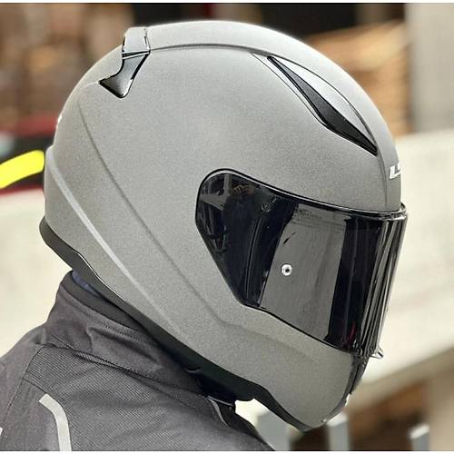 LS2 Rap�d 2 Mat Concrete Full Face Motosiklet Kask� Siyah Caml�