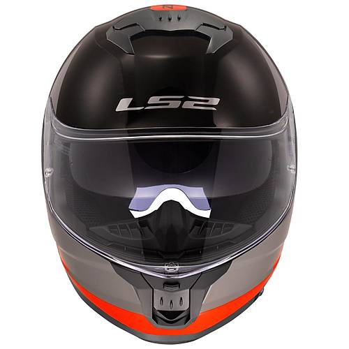 LS2 Stream 2 Thunderb�z Gri-Turuncu Fullface Motosiklet Kask�