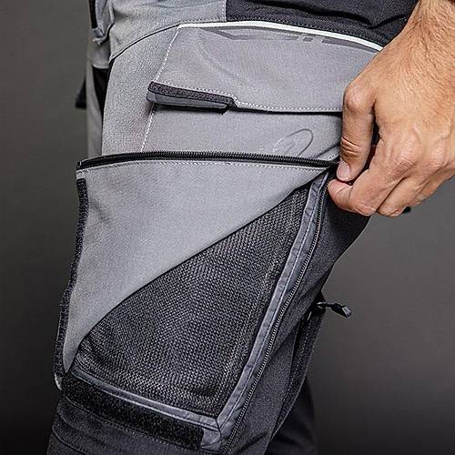 LS2 Apollo Siyah-Gri 4 Mevsim Motosiklet Pantolonu