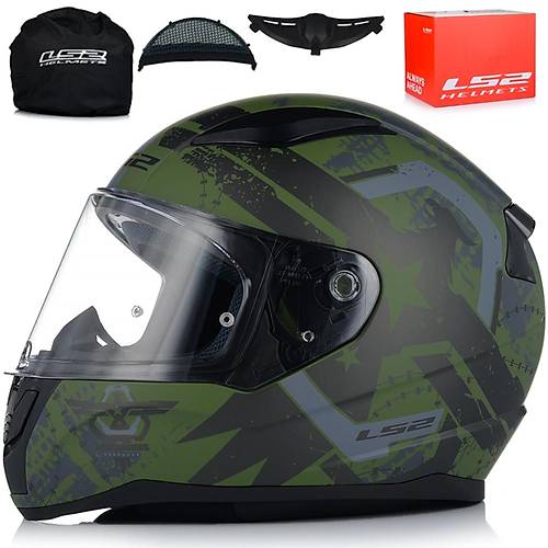 LS2 RAPID 2 THUNDER BIRDS KAPALI MOTOSKLET KASKI