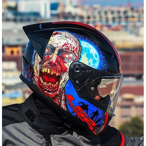 LS2 Rapd 2 Race Zombe Fullface Motosiklet Kask