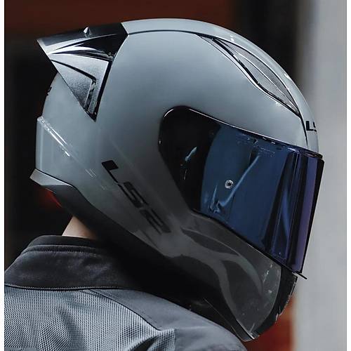 LS2 Rapd 2 Race Nardo Gri Fullface Motosiklet Kask Mavi Caml