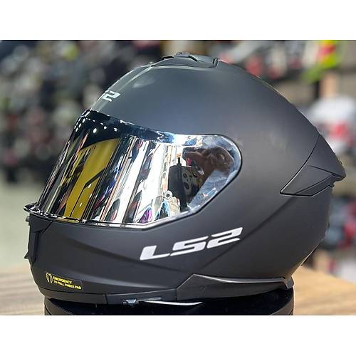 LS2 Stream 2 Mat Siyah Full Face Motosiklet Kask� Gri Caml�