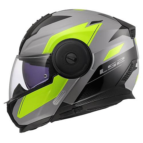 LS2 Scope 2 Duria ene Alr Motosiklet Kask Gri-Neon Sar