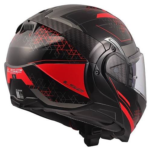 LS2 Advant 2 Astral K�rm�z� �ene A��l�r Motosiklet Kask�