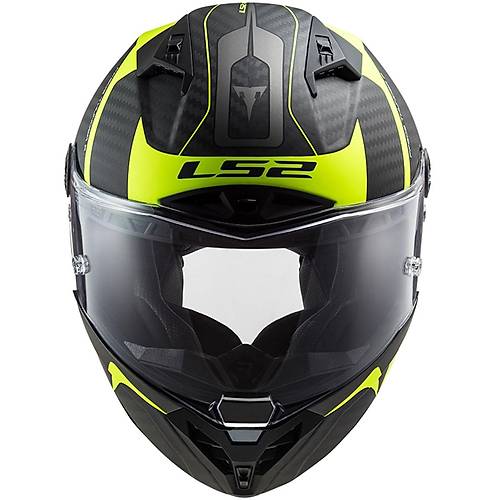 LS2 Thunder Karbon Rac�ng 1 Mat Neon Sar� Full Face Motosiklet Kask�