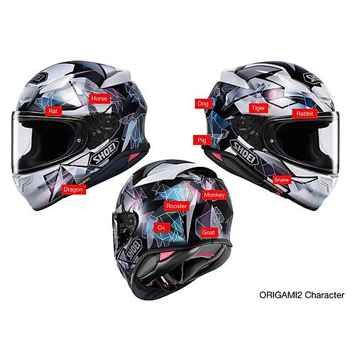 Shoei Nxr 2 Origami 2 Tc5 Kapal� Motosiklet Kask�