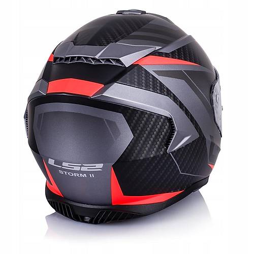 LS2 Storm 2 Racer Kapal Motosiklet Kask Mat Ttanum-Neon Turuncu