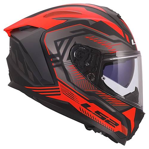 LS2 Challenger 2 Drav�x Mat K�rm�z� Kapal� Motosiklet Kask�