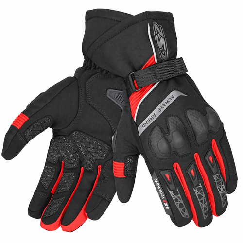LS2 Snow Evo H20  Siyah-K�rm�z� K��l�k Motosiklet Eldiveni