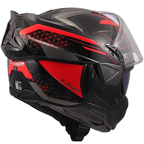 LS2 Advant 2 Astral K�rm�z� �ene A��l�r Motosiklet Kask�