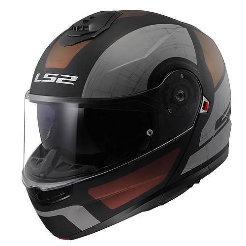 LS2 Strobe 2 Or�on Mat Siyah-Mor-Mavi  �ene A��l�r Motosiklet Kask�