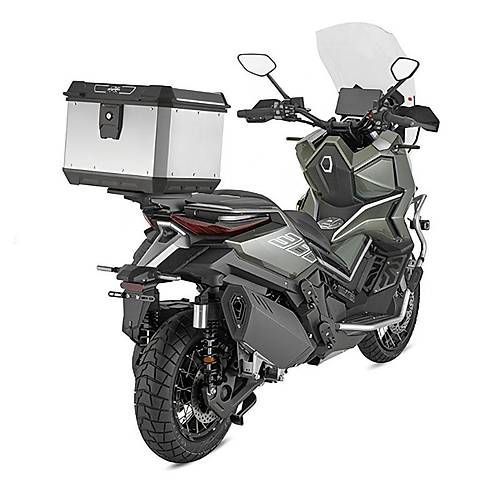 Kappa KMX500A Al�minyum Motosiklet Arka �anta Gri 50 LT