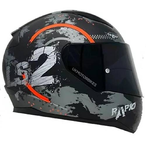 LS2 RAPID 2 CIRCLE FULLFACE MOTOSKLET KASKI SYAH CAMLI
