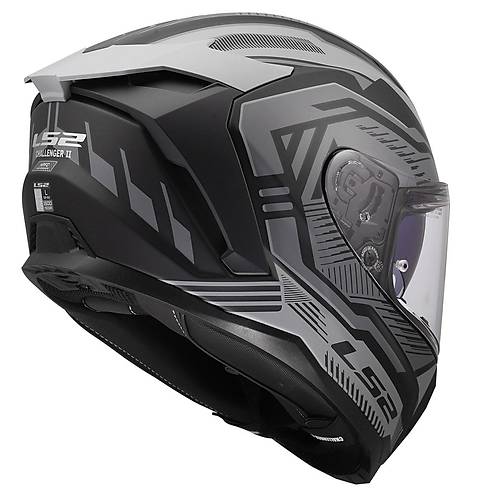 LS2 Challenger 2 Drav�x Mat Gri Kapal� Motosiklet Kask�