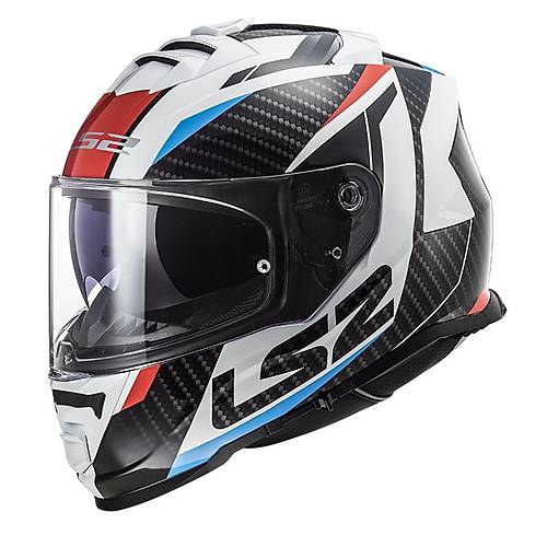 LS2 Storm 2 Racer Beyaz Kapal Motosiklet Kask