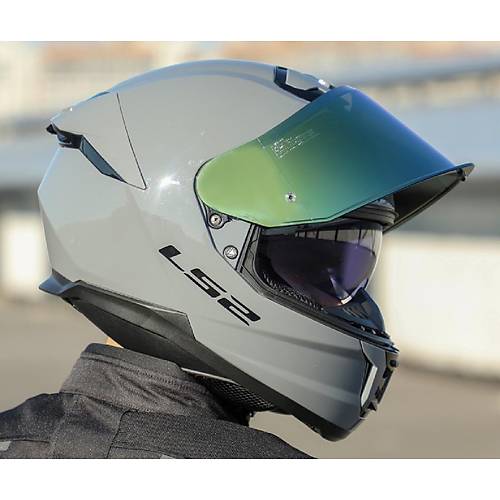 LS2 Stream 2 Nardo Gri Full Face Motosiklet Kask Gold Caml