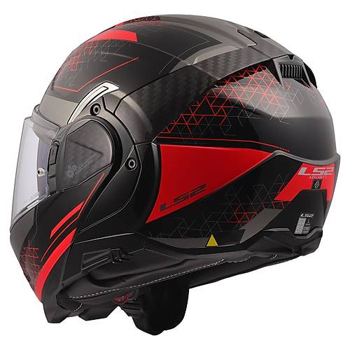 LS2 Advant 2 Astral K�rm�z� �ene A��l�r Motosiklet Kask�