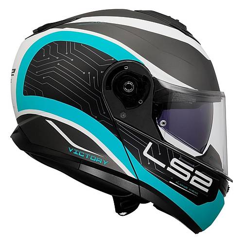 LS2 Strobe 2 Vctory Metal Mavi ene Alr Motosiklet Kask