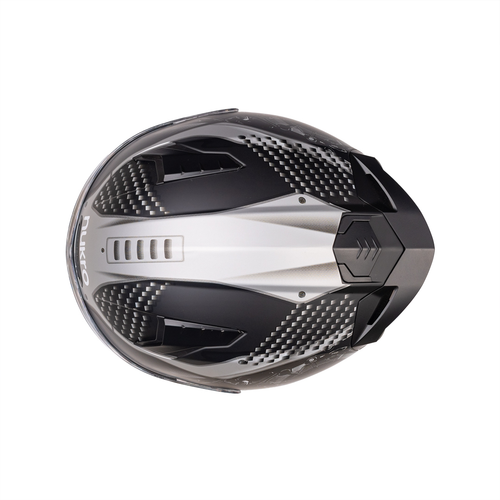 Nukro B-506 Level Siyah-Gri  G�ne� Viz�rl� Kapal� Motosiklet Kask�