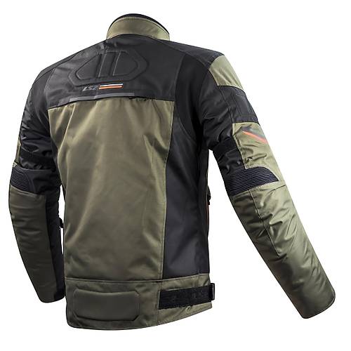 LS2 Shadow 4 Mevsim Motosiklet Montu Haki-Siyah-Neon Turuncu