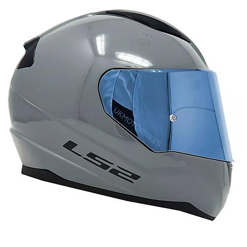 LS2 Rapd 2 Nardo Gri Fullface Motosiklet Kask Mavi Caml