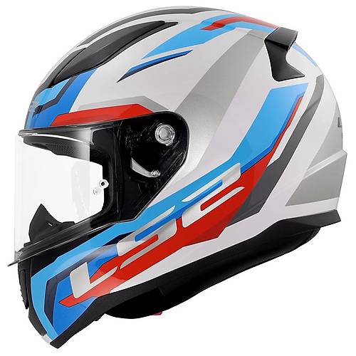 Ls2 Rap�d 2 Hyper Full Face Motosiklet Kask� Beyaz - Mavi - K�rm�z�
