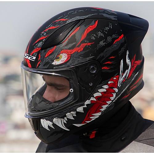 LS2 Rapd 2 Race Kaju Fullface Motosiklet Kask