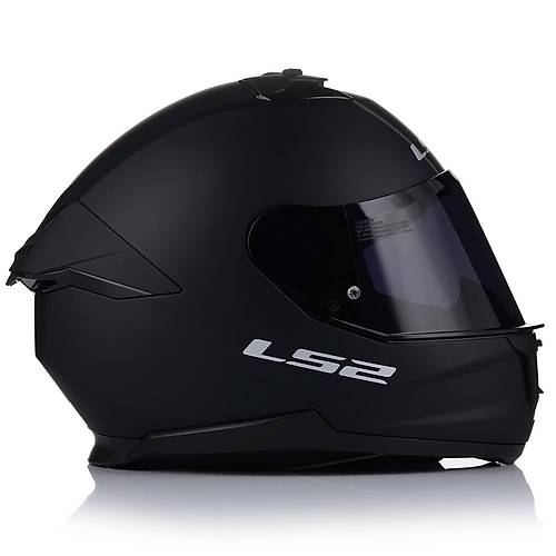 LS2 Stream 2 Mat Siyah Full Face Motosiklet Kask Siyah Caml