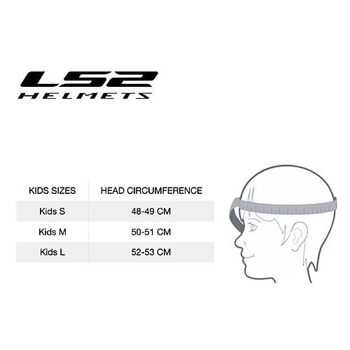 LS2 FF812 KID PUNK OCUK KAPALI MOTOSKLET KASKI