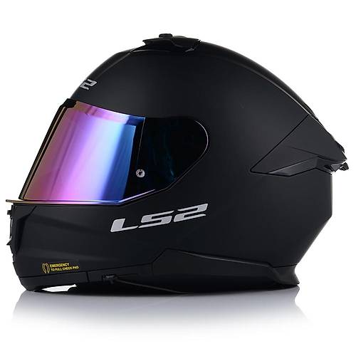 LS2 Stream 2 Mat Siyah Full Face Motosiklet Kask Gkkua Caml