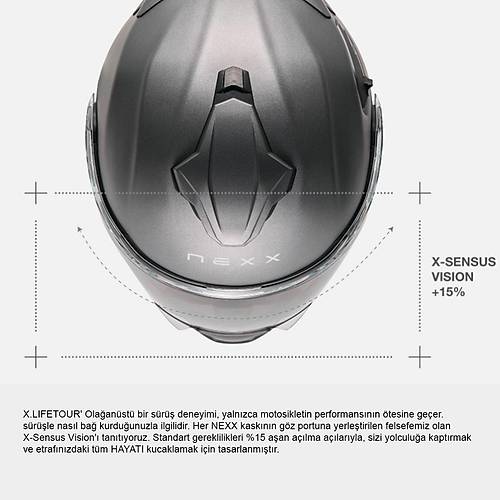 Nexx X.l�fetour Pro M�le Mat Karbon Mavi-K�rm�z� �ene A��l�r Motosiklet Kask�