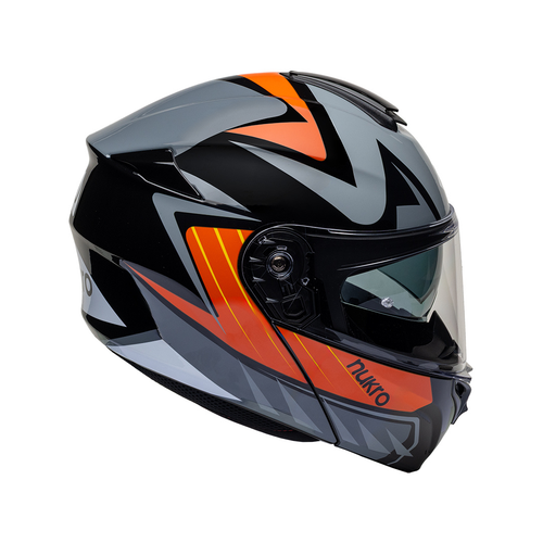 Nukro 938-SV Siyah-Turuncu �enea��l�r Motosiklet Kask�