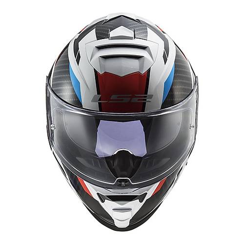 LS2 Storm 2 Racer Beyaz Kapal Motosiklet Kask