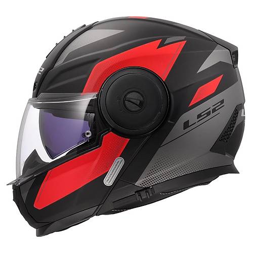 LS2 Scope 2 Duria ene Alr Motosiklet Kask Mat Siyah-Krmz