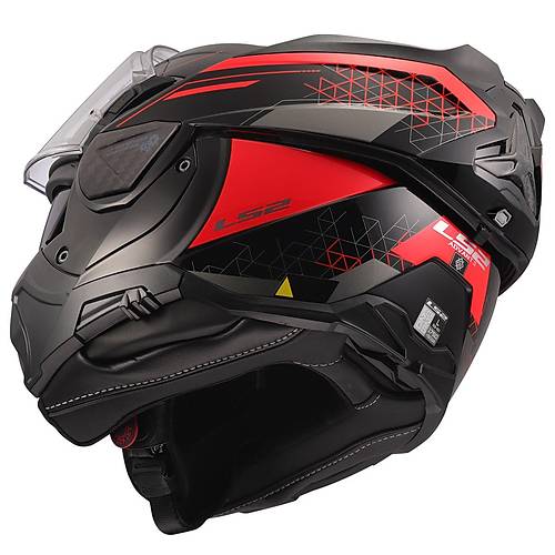 LS2 Advant 2 Astral K�rm�z� �ene A��l�r Motosiklet Kask�