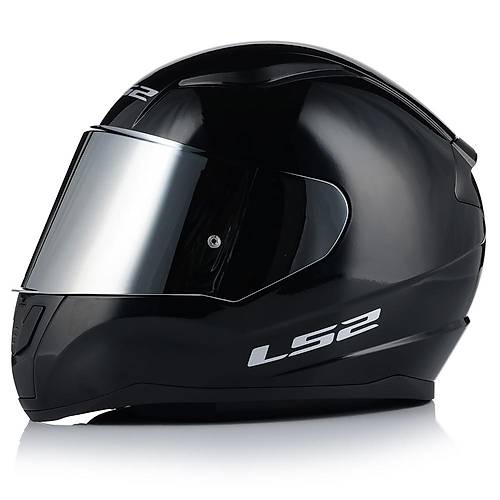 Ls2 Rapd 2 Parlak Siyah Fullface Motosiklet Kask Gri Caml