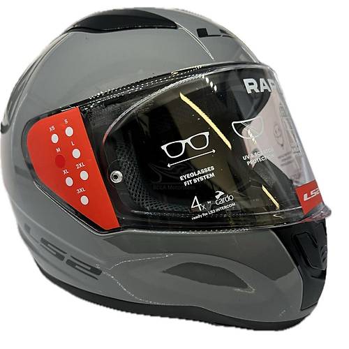 LS2 Rapd 2 Nardo Gri Fullface Motosiklet Kask
