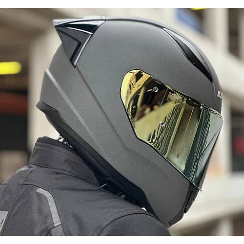 LS2 Rap�d 2 Race Mat Concrete Full Face Motosiklet Kask� Gold Caml�