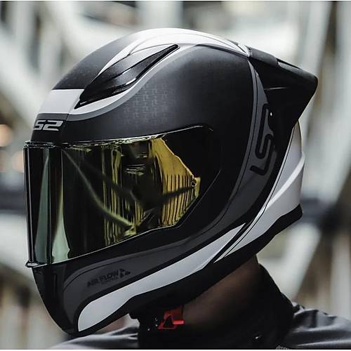LS2 RAPID 2 RACE DEEPER FULLFACE MOTOSKLET KASKI GOLD CAMLI
