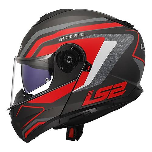 LS2 Strobe 2 Phantom Krmz ene Alr Motosiklet Kask
